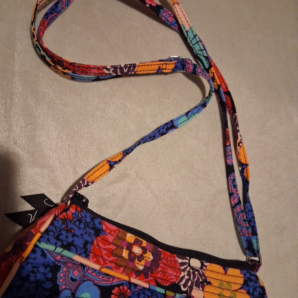 Vera Bradley FRANNIE Colorful Floral Shoulder Bag - Picture 7 of 7
